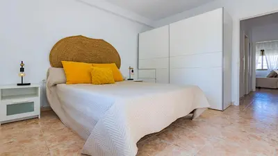 Cama o camas de una habitación en Apartamento acogedor y luminoso en Córdoba