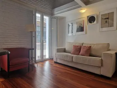 Zona de estar de Elegant duplex in the heart of Seville