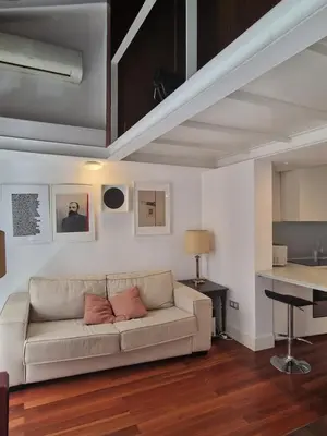 Zona de estar de Elegant duplex in the heart of Seville