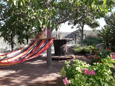 Jardín al aire libre en La Choza De Mamuyo