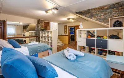Cama o camas de una habitación en Beautiful Home In Illora