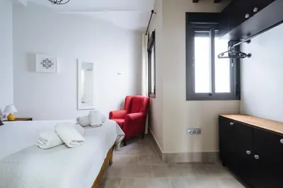 Cama o camas de una habitación en Apartamentos Trinidad