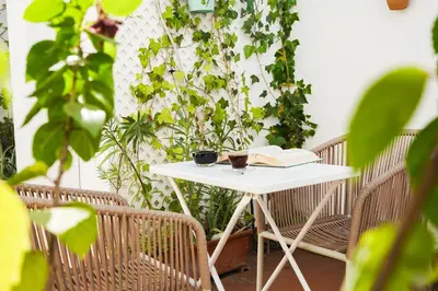 Jardín al aire libre en Alohamundi San Basilio II