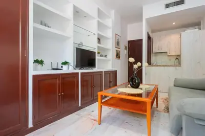 Una cocina o zona de cocina en Palacio de Congresos piscina y parking