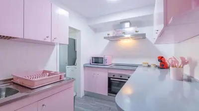 Una cocina o zona de cocina en La Magia del Rosa