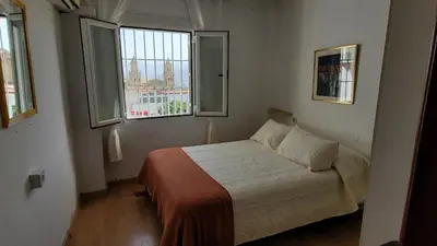 Cama o camas de una habitación en Mirador de la Catedral