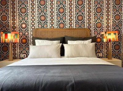 Cama o camas de una habitación en Casa Alamanda Moclin