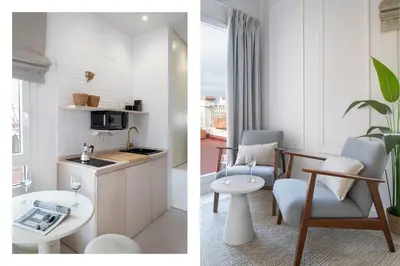 Una cocina o zona de cocina en Magno Apartments Plaza San Gil