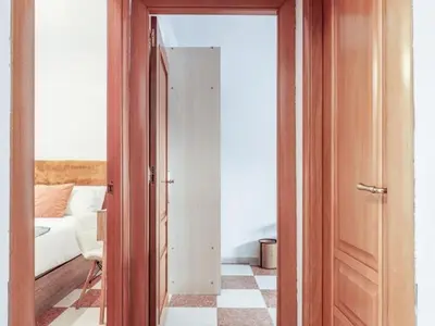 Cama o camas de una habitación en Apt 3 habitaciones cerca Histórico Sevilla 4px
