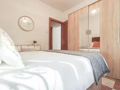 Cama o camas de una habitación en Apt 3 habitaciones cerca Histórico Sevilla 4px