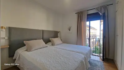 Cama o camas de una habitación en Vizconde de Miranda