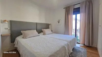 Cama o camas de una habitación en Vizconde de Miranda