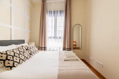 Cama o camas de una habitación en Veoapartment Almirante Espinosa
