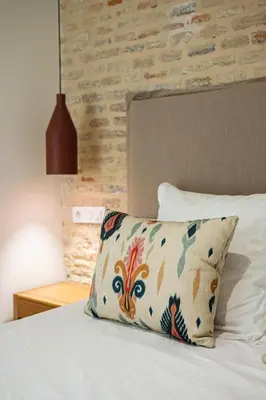 Cama o camas de una habitación en Los Patios de Feria - Flamenco