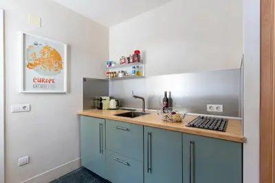 Una cocina o zona de cocina en Veoapartment El callejón de Inocentes