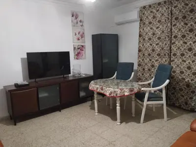 Una televisión o centro de entretenimiento en El apartamento de Isa