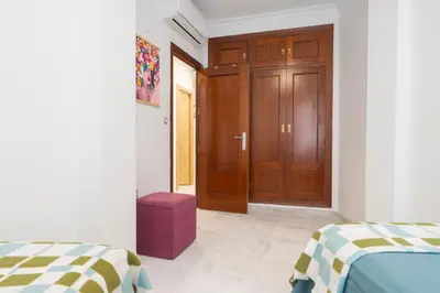 Cama o camas de una habitación en Casa Sol Duplex 3 Rooms Terrazas
