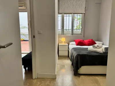 Cama o camas de una habitación en Apartamento Córdoba Centro