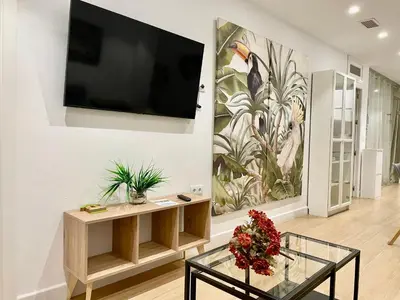 Una televisión o centro de entretenimiento en Geysotur Centro Córdoba