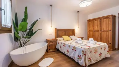 Cama o camas de una habitación en La Curra Loja by Ruralidays