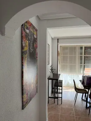 Zona de estar de La Casita del Coso