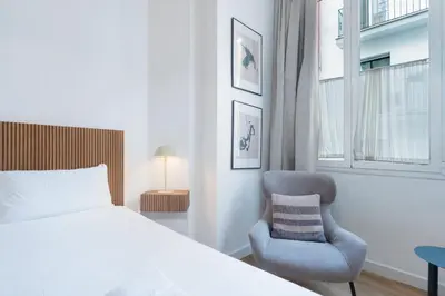 Cama o camas de una habitación en Brand New Design Studio - Alameda Square