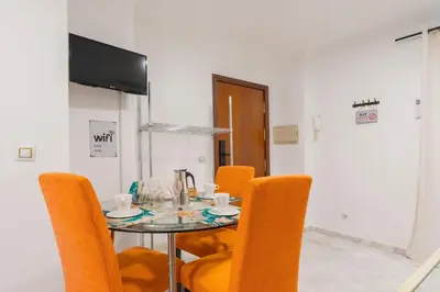 Una televisión o centro de entretenimiento en Santa Catalina Casa Sol Centrico 1 Room