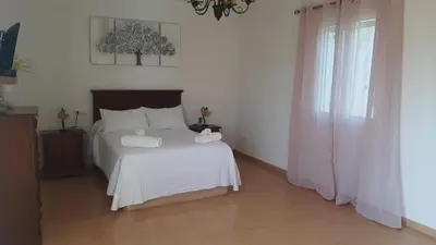 Cama o camas de una habitación en Casa rural los hilillos