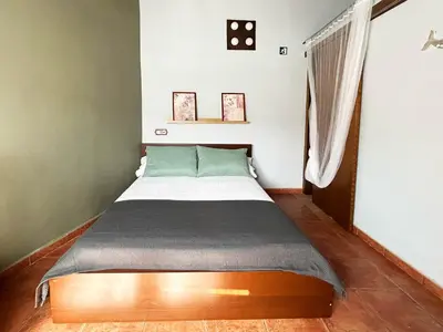 Cama o camas de una habitación en Casa del Mirador
