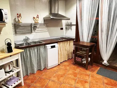 Una cocina o zona de cocina en Casa del Mirador