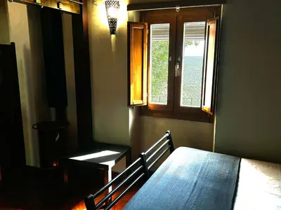 Cama o camas de una habitación en Casa del Mirador