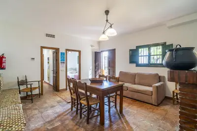 Zona de estar de Cubo's Casa Rural Cortijo El Puntal