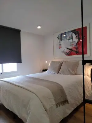 Cama o camas de una habitación en Visitar La Campana