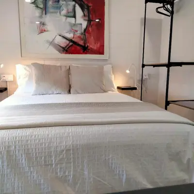 Cama o camas de una habitación en Visitar La Campana