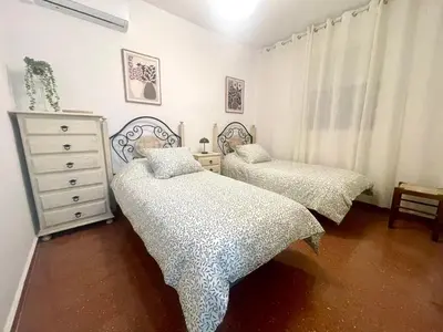 Cama o camas de una habitación en Apartamento Laurencia