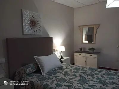 Cama o camas de una habitación en Casa Rural: 