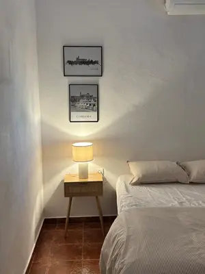 Cama o camas de una habitación en La Mimosa, beautiful villa with swimming pool and sea view