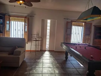Mesa de billar en La casa de Alanís de la sierra