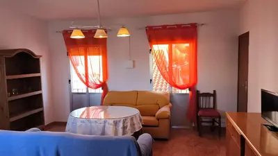 Cama o camas de una habitación en Apartamento en Cazalla de la Sierra