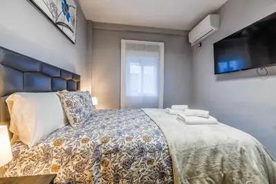 Cama o camas de una habitación en Brisa del Sur Apartamento