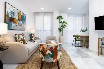 Una televisión o centro de entretenimiento en Genteel Home Uceda Córdoba