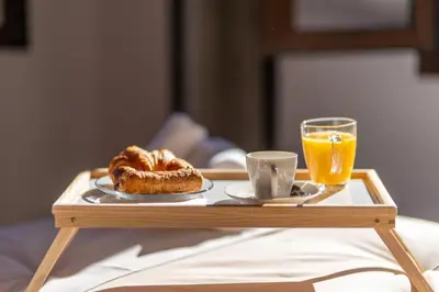 Opciones de desayuno disponibles en La Casa del Portillo