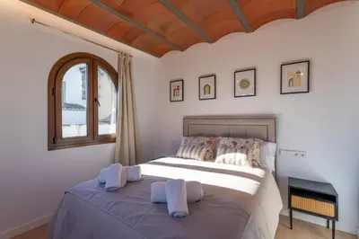 Cama o camas de una habitación en La Casa del Portillo