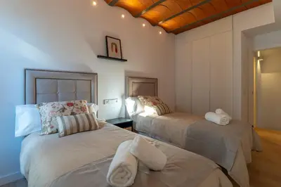 Cama o camas de una habitación en La Casa del Portillo