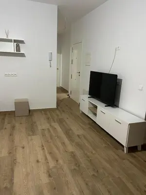 Una televisión o centro de entretenimiento en El rincón de Martina