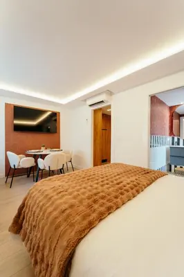Cama o camas de una habitación en Fuente H3