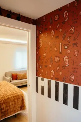 Cama o camas de una habitación en Fuente H3