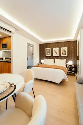 Cama o camas de una habitación en Fuente H3
