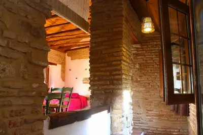 Zona de estar de El patio azul Bohemio Mágico