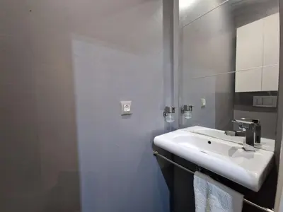 Un baño de Exclusive designer apartment with private patio Matahacas bajo